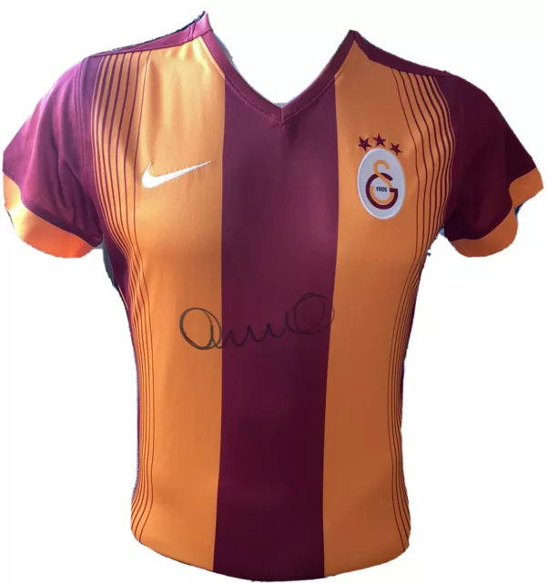 Signed Harry Kewell Retro Galatasaray Home Shirt Leeds Liverpool Australia