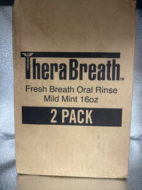 (Pack of 2) TheraBreath Fresh Breath Oral Rinse, Mild Mint, 16.0 fl oz