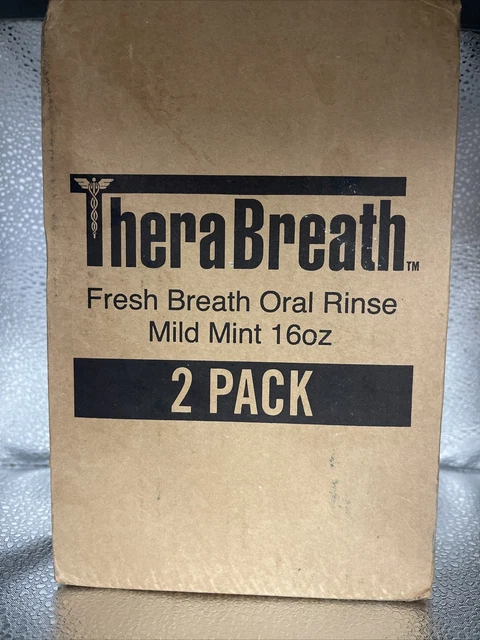 (Pack of 2) TheraBreath Fresh Breath Oral Rinse, Mild Mint, 16.0 fl oz