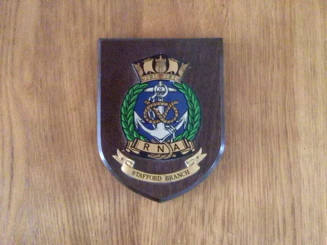 Royal Naval Association Plaque Shield Stafford Branch