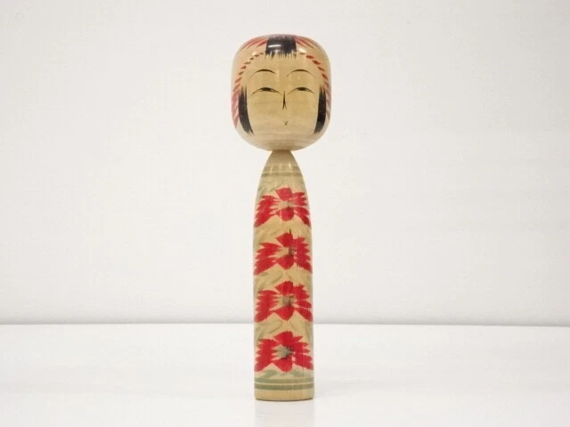 43902# TRADITIONAL JAPANESE CRAFT / KOKESHI DOLL (21.6 cm)/ ARTISAN WORK