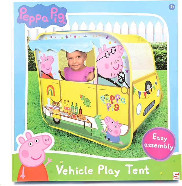 PEPPA PIG CAMPERVAN Pop Up Vehicle Role Play House Tent Den Indoor