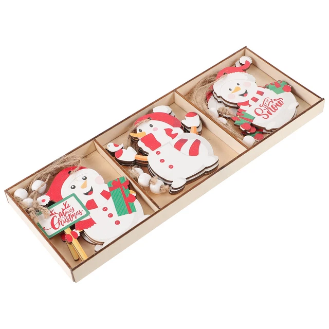Ornements de noël suspendus, 9 pièces, décorations de fête suspendues, décor