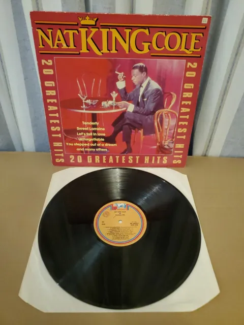 Nat King Cole - 20 Greatest Hits 12" Vinyl LP Compilation 1982. MP 666003.  VG++