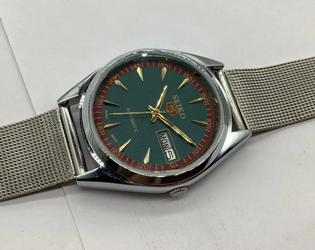Lorus Orologio Automatico Uomo RL421BX9 – Cassa In Acciaio, Quadrante Verde E Bracciale In Metallo