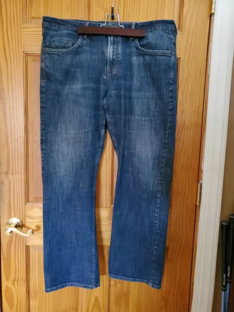 David Bitton Mens Buffalo Blue Jeans Driven X Basic Straighjt Stretch 38 X32