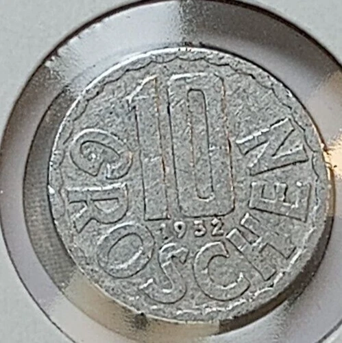 1952 Austria 10 Groschen coin