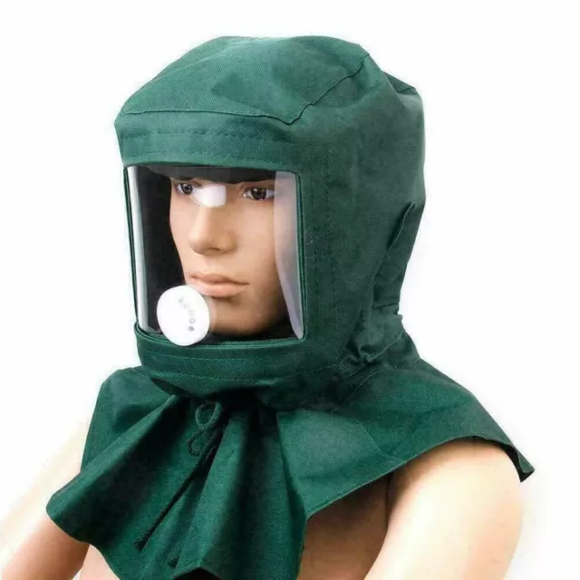 Sand Blasting Tool Anti-wind Dustproof Hood Caps Protective Face Shield AU