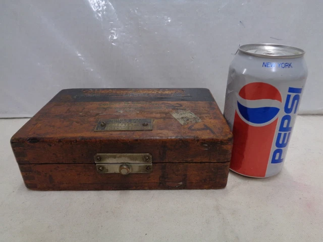 Pratt & Whitney HOKE gage blocks box USED "AS IS" small size 1952 dated vintage