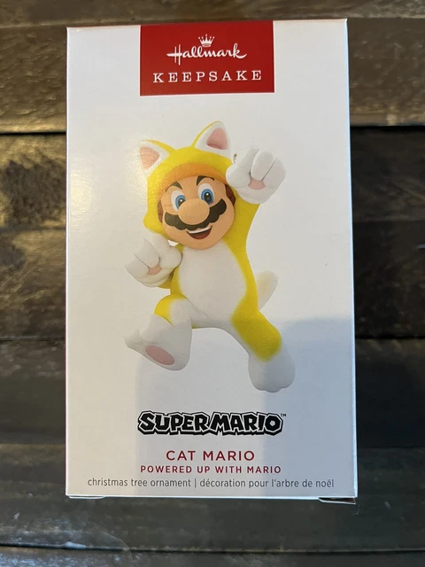 2023 HALLMARK ORNAMENT: Super Mario Cat Mario Powered Up With Mario $22