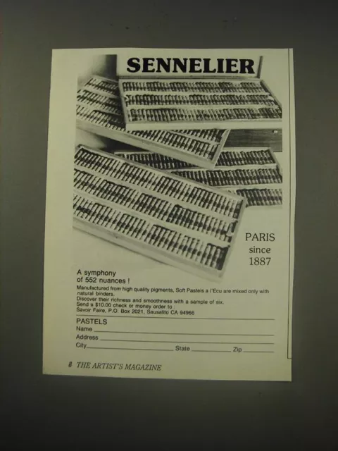 1990 Sennelier Soft Pastels Ad