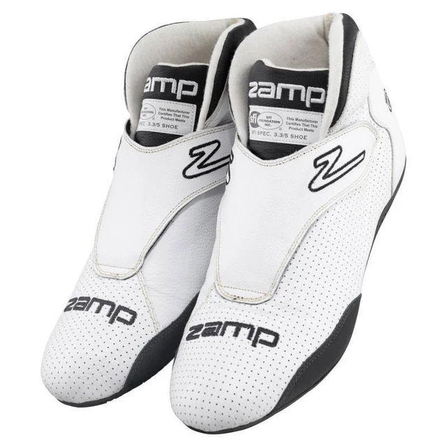 Zamp RS00400109 ZR-60 SFI 3.3/5 Auto Racing Driving Shoes, White, Size 9 Pair