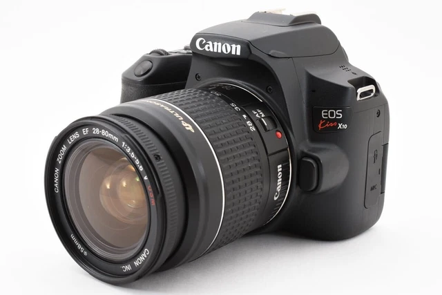 CANON EOS KISS X10 DSLR Camera Wi-Fi Bluetooth 24MP Kit Lens
