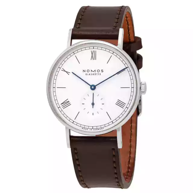 Nomos Ludwig 38 Hand Wind White Enamel Dial Men's Watch 237