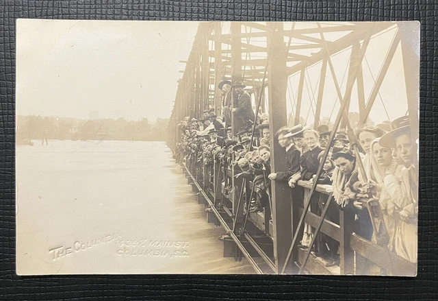 Early 1900’s Columbia Photographic Studio RPPC Postcard Columbia SC Flooding 4