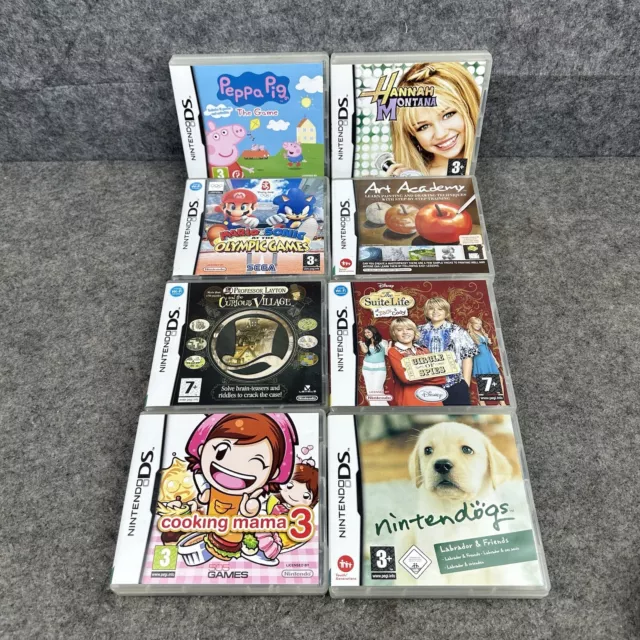 Nintendo Ds Game Bundle Kids Family Friendly Games Mario Cooking Mama Peppa Pig