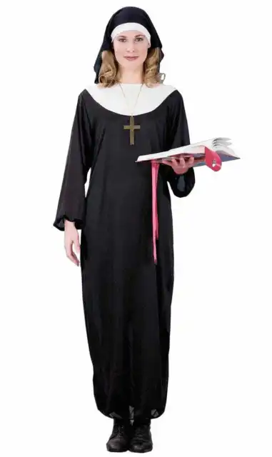 Holy Nun Womens Fancy Dress Costume Genuine Forum Novelties - New