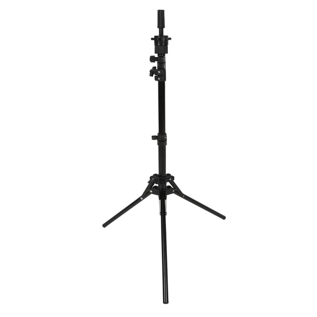 Mannequin Head Tripod Stand Aluminium Alloy Adjustable Wig Head Mold Hold Br Zz1