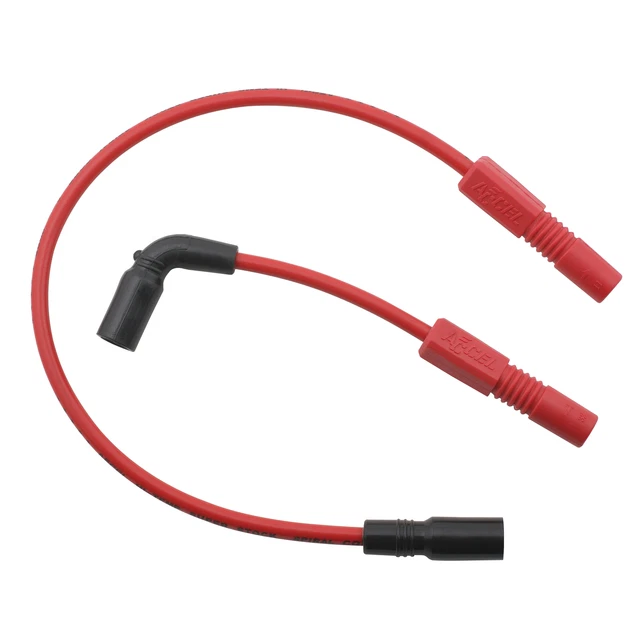 ACCEL Motorcycle 171110R Custom Wire Set - 07-15 Sportster XL - 8mm - Red