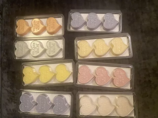 Scented Heart Wax Tart Melt 8 packs x 36g each BE HAPPY Joblot