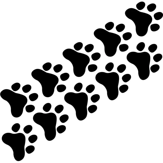 20 PFÖTCHEN 3CM schwarz 10 Paar Pfoten Hund Katze Auto Aufkleber Tattoo  Folie EUR 6,99 - PicClick DE