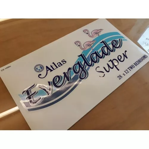 ATLAS Everglade Super 2 Front Static Caravan Sticker Decal Graphic - SINGLE