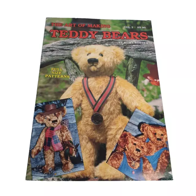 The Art Of Making Teddy Bears Vol. 1 Pattern Magazine By Romy Roeder Paperback