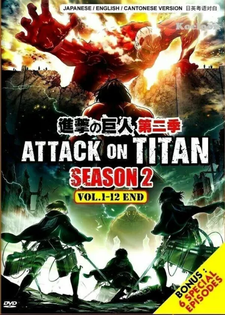 Attack On Titan: Season 1-4 Complete Anime DVD With English Subtitles +FREE  GIFT
