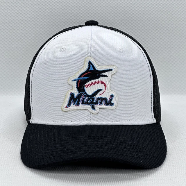 Miami Marlins Embroidered Team Logo On A Snapback Trucker Hat Brand New Osfm