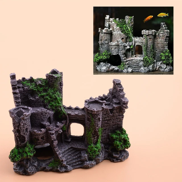 Aquarium Ornaments Resin Castle Decorations - Fish Tank Castle Ornament