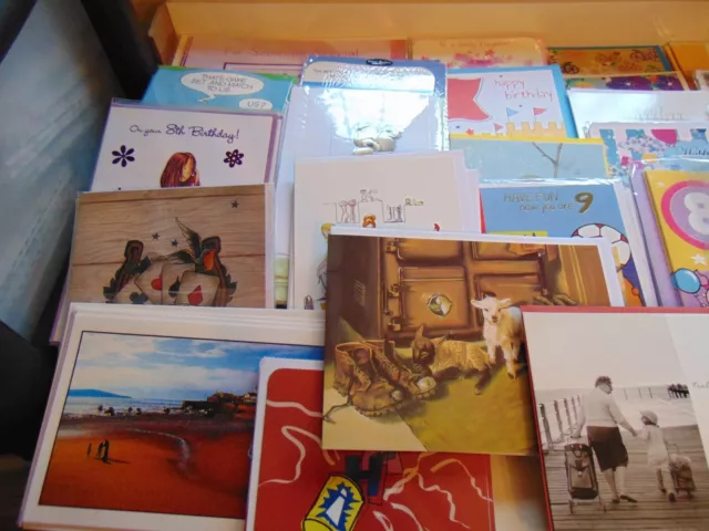 Greetings Cards Wholesale Mixed....230+Birthday/ ETC Greetings Card A2