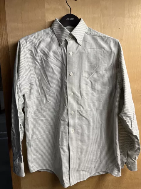 L.L. Bean Men's Vtg Made In USA Button Down Long Sleeve Dress Shirt Size 14.5-33