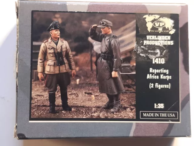 Verlinden 1410 Reporting Afrika Korps Rommel Kradmelder 1/35