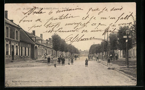 CPA Ressons-sur-Matz, Le Bail