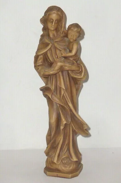 Alte geschnitzte ? Heiligenfigur Holzfigur ? Heilige Madonna Holz ?  29cm Figur