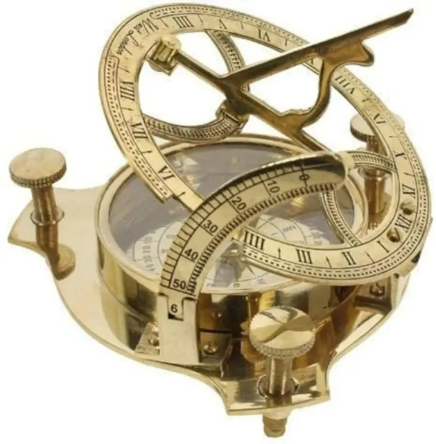 Nautical Vintage 3'' - Antique Style Brass Directional Pocket Compass