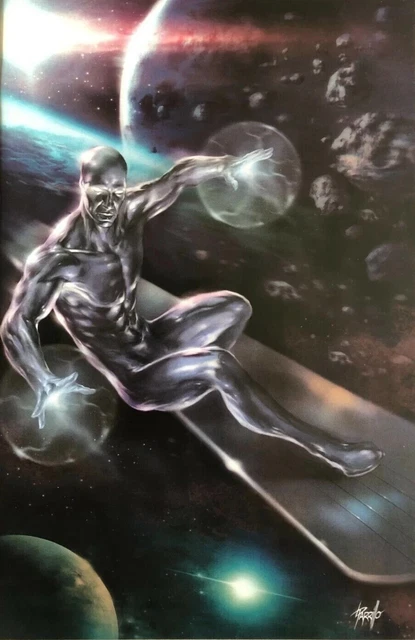 SILVER SURFER: BLACK #1 (LUCIO PARRILLO EXCLUSIVE VIRGIN VARIANT) COMIC ~ Marvel