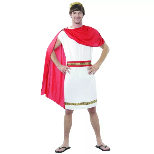 Mens Roman Greek Toga Halloween Party Caesar Fancy Dress Costume