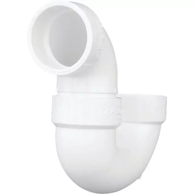 Charlotte Pipe 1-1/2 In. White PVC P-Trap PVC 00706X 0600HA Charlotte Pipe PVC