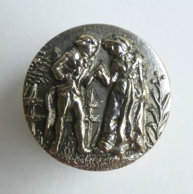 Bouton ancien - Incroyable et Merveilleuse - 19 mm - Vintage picture button