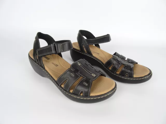 CLARKS WOMENS DELANA Pewter Sandals Size 6.5 7325631 39.19