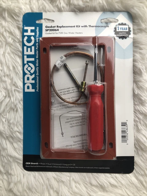 Pro-tech Gasket Replacement Kit w/Thermocouple SP20064 for FVIR Gas Water Heater