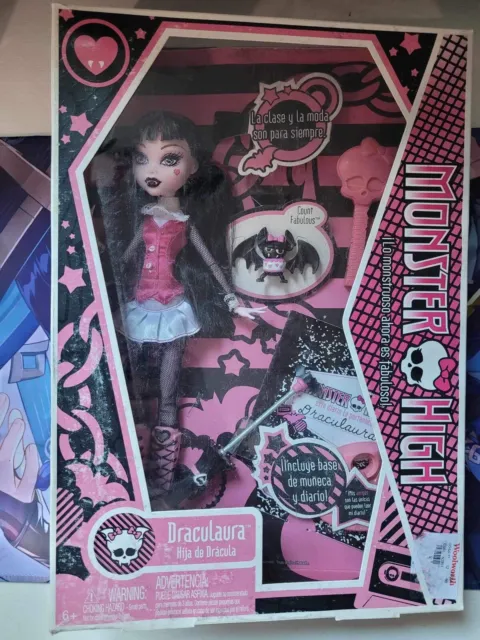 Monster High Draculaura First Wave Elastic Doll Open box - used