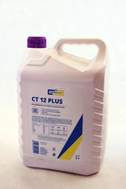 Cartechnic CT12 Plus 5 Liter Kühlerfrostschutz Frostschutz Kühlerschutz Violett