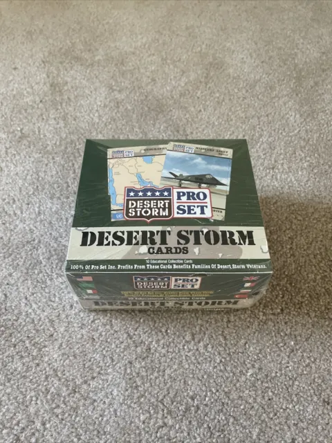 New DESERT STORM  Pro Set 1991 Factory Sealed BOX Of 36 Packs 10 Cards Each