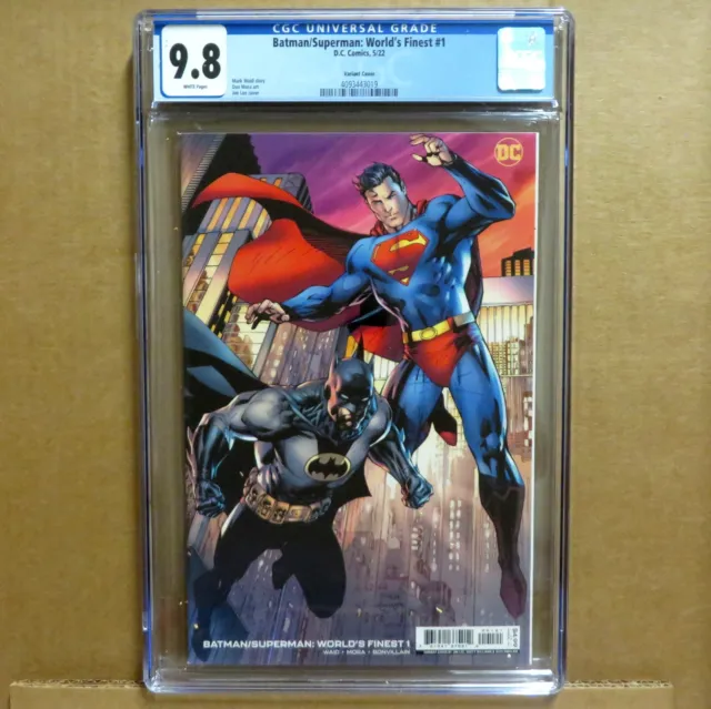 DC BATMAN SUPERMAN WORLD'S FINEST #1 CGC Graded 9.8 JIM LEE Variant Comics