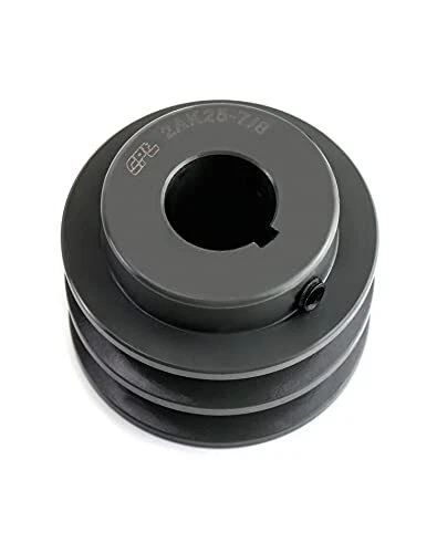 2AK2578 Double Groove Pulley/Sheave 2.55"OD 7/8" Bore AK Fixed Bore Pulley fo...