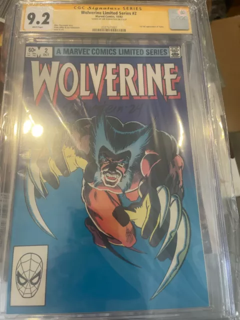 Wolverine Limited Series #2 , CGC 9.2 SS SIGNED by Joe Rubinstein