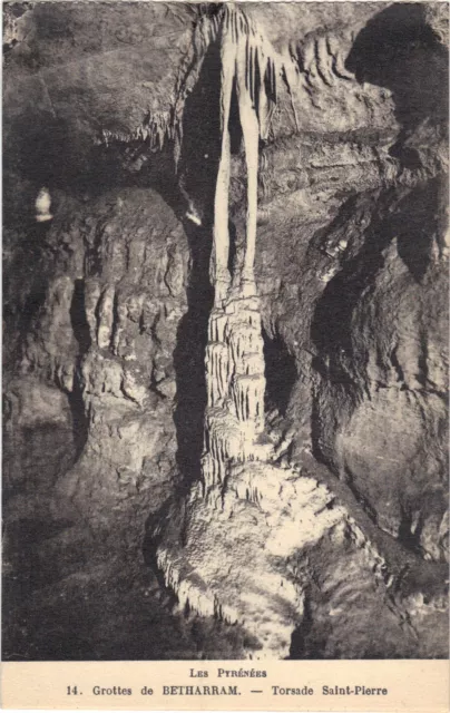 65 - cpa - Grottes de BETHARRAM - La torsade St Pierre