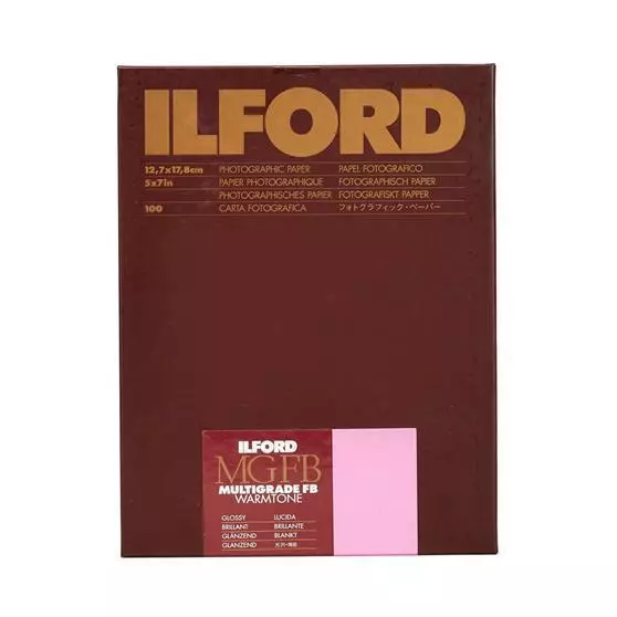 Ilford Multigrade FB Warmtone 1K glossy Fotopapier 12,7 x 17,8 cm 100 Blatt
